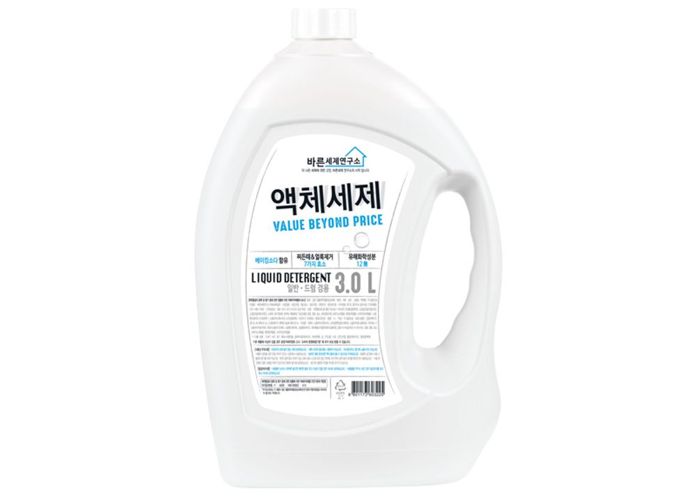 [MUKUNGHWA] Value Beyond Price Liquid Detergent 3.0L_ Laundry Detergents, Washing Machine Detergents, 